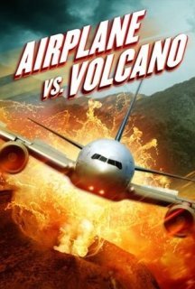 Літак проти вулкана постер